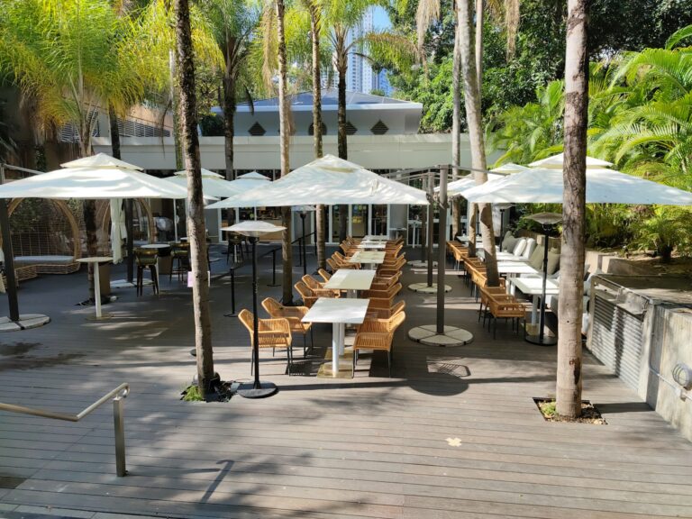 Using Sun Shade Sails for All-Day Shade in Cafes