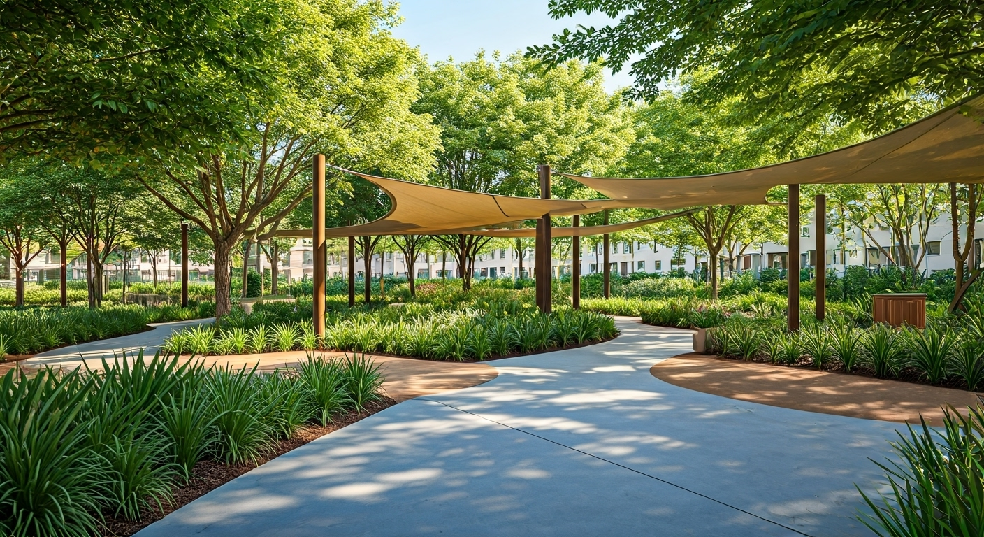 calming inclusive green outdoor space